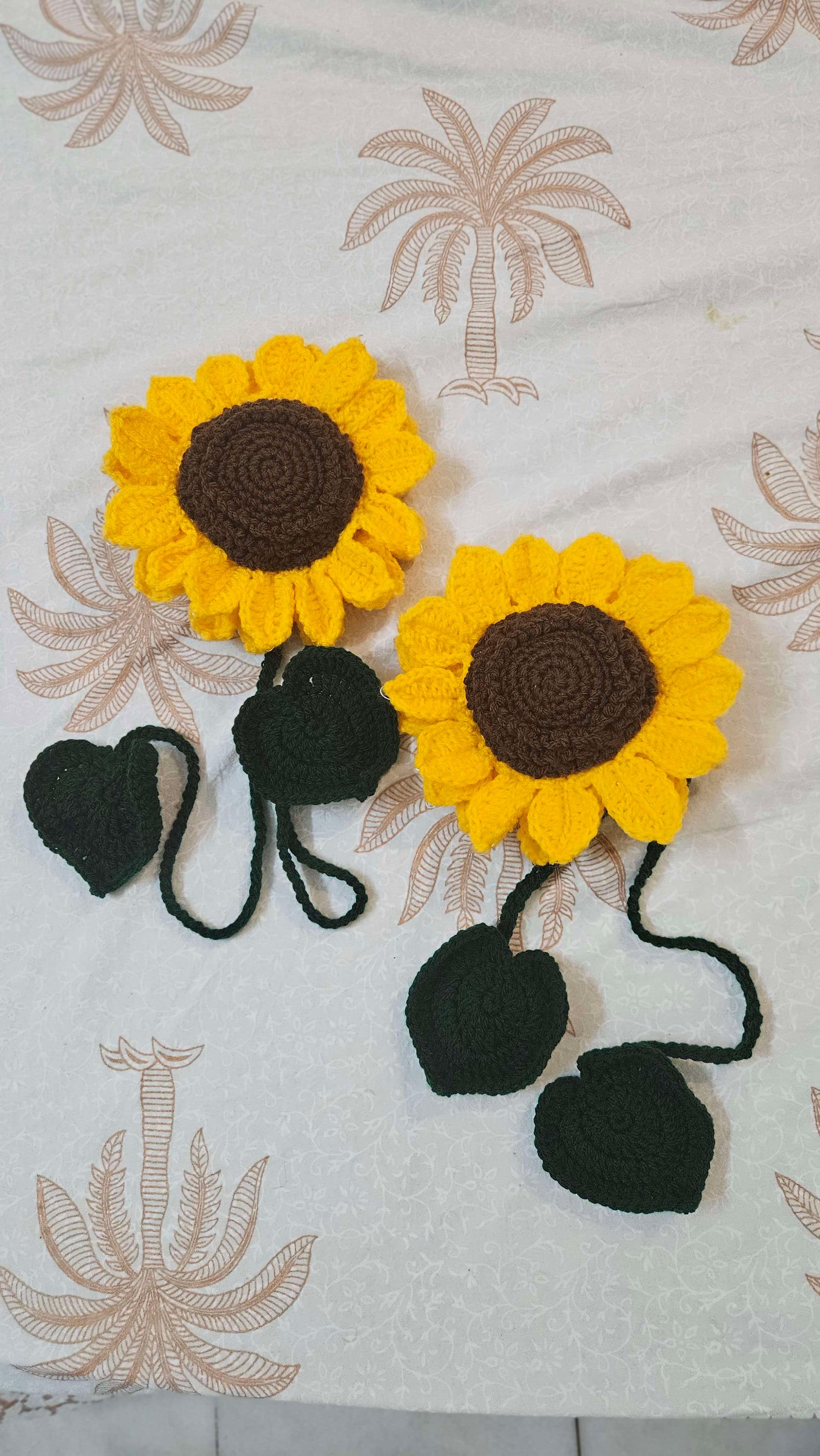 Sunflower curtain tie - Thumbnail 2