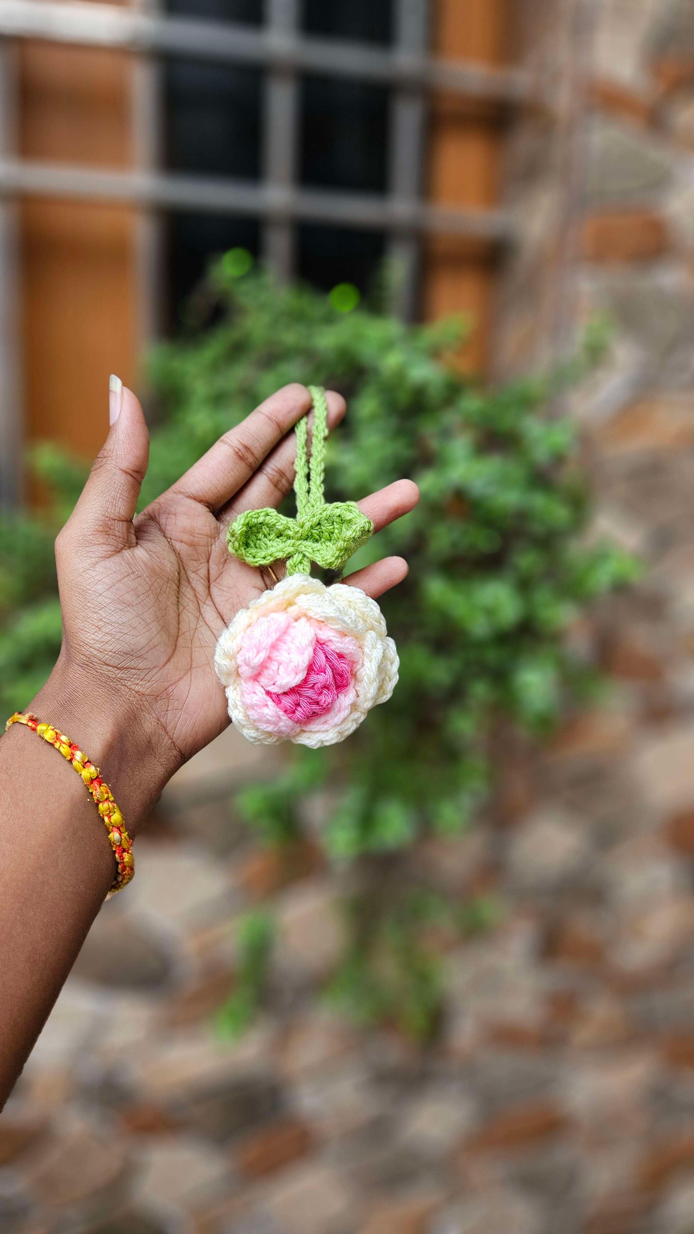 Shaded Rose bagcharm - Image 1