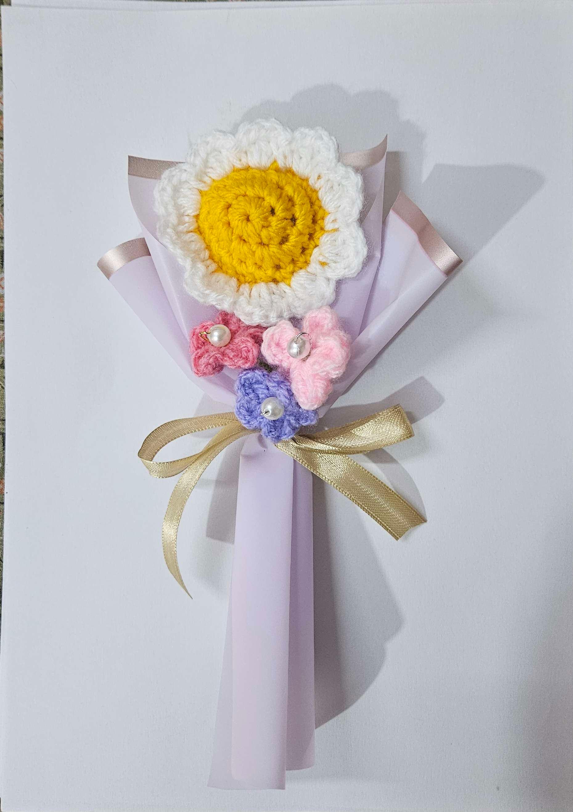 Mini white daisy bouquet - Thumbnail 2