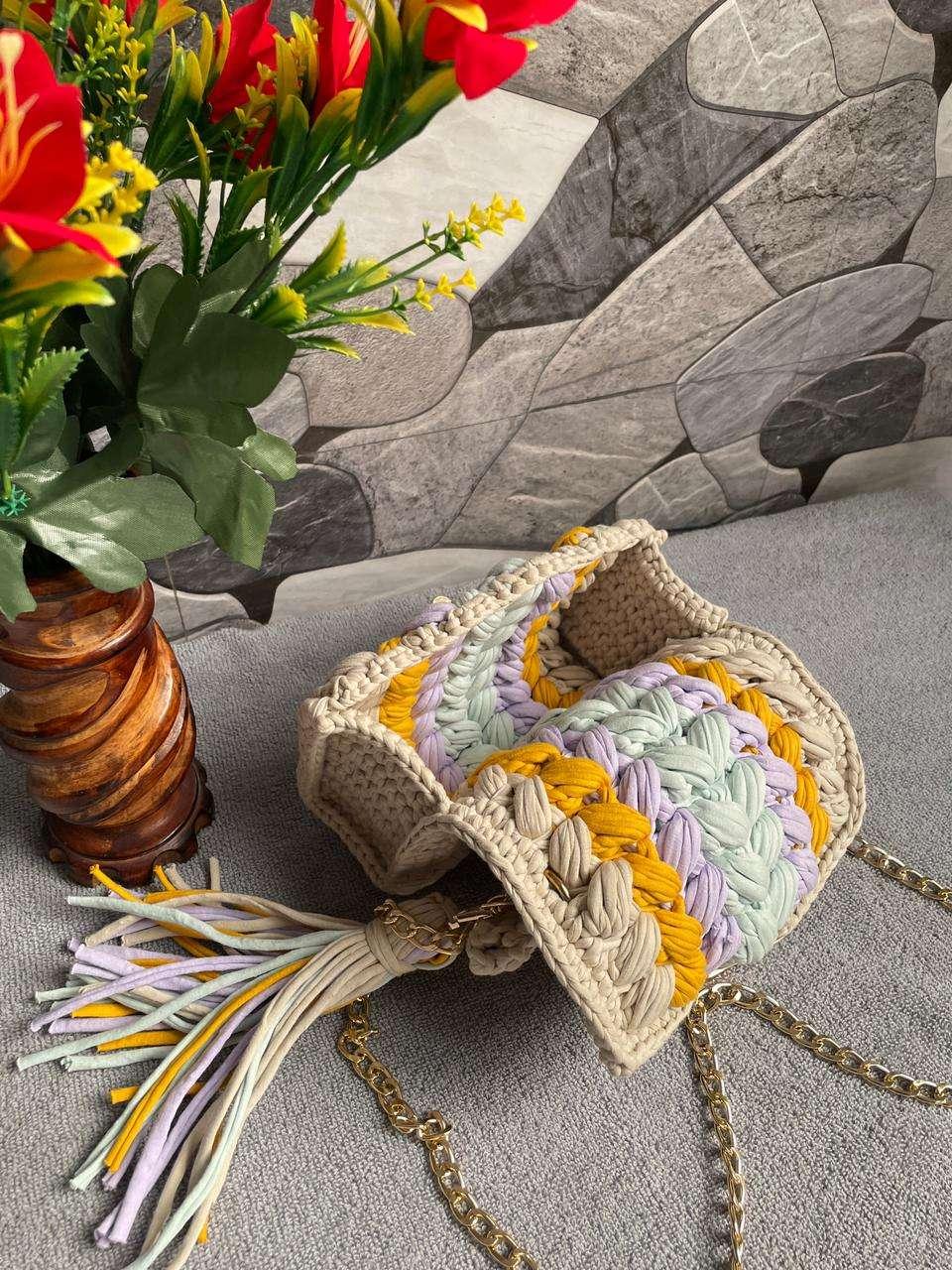 Tshirt yarn handbag - Thumbnail 2